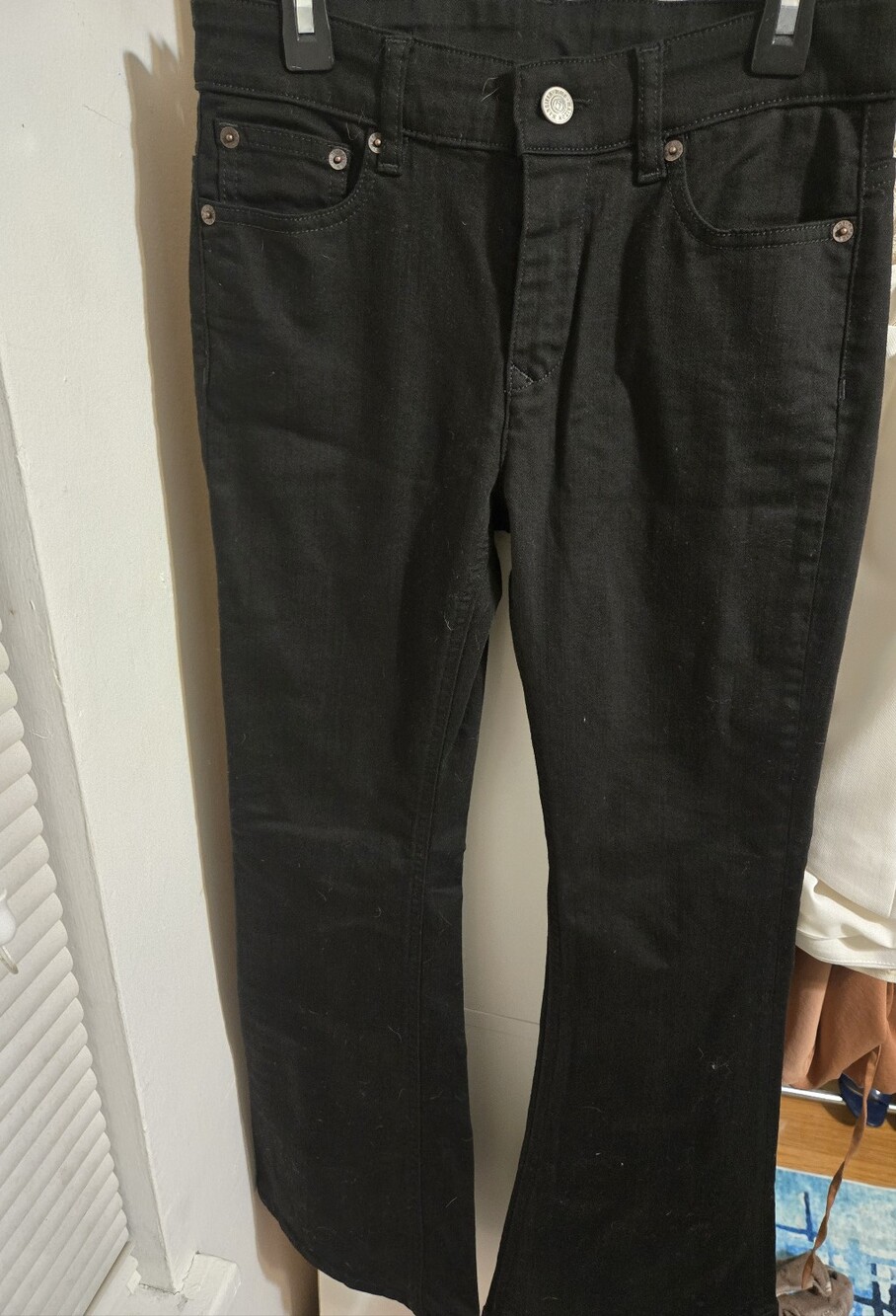 MM6 Maison Margiela Black Bootcut Jeans, Size 40, US 4.